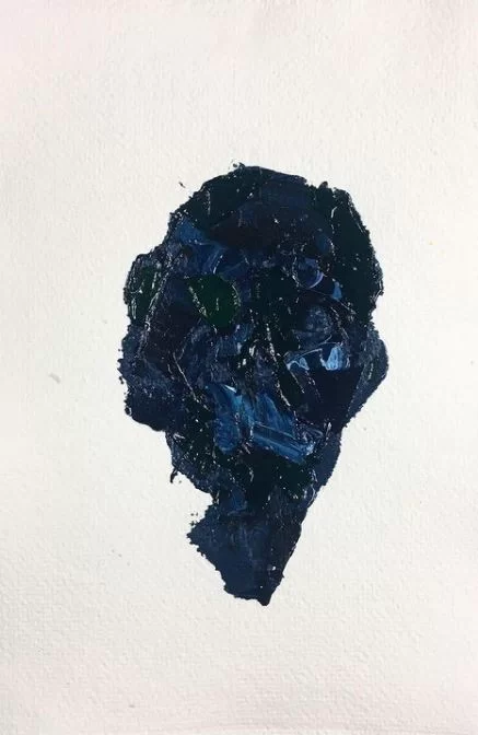 Acrylic Painting on Paper – Head of C. XI